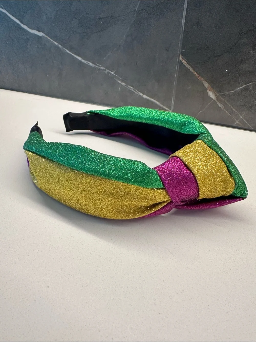 Glitter Knotted Headband - Women Mardi Gras Accessories